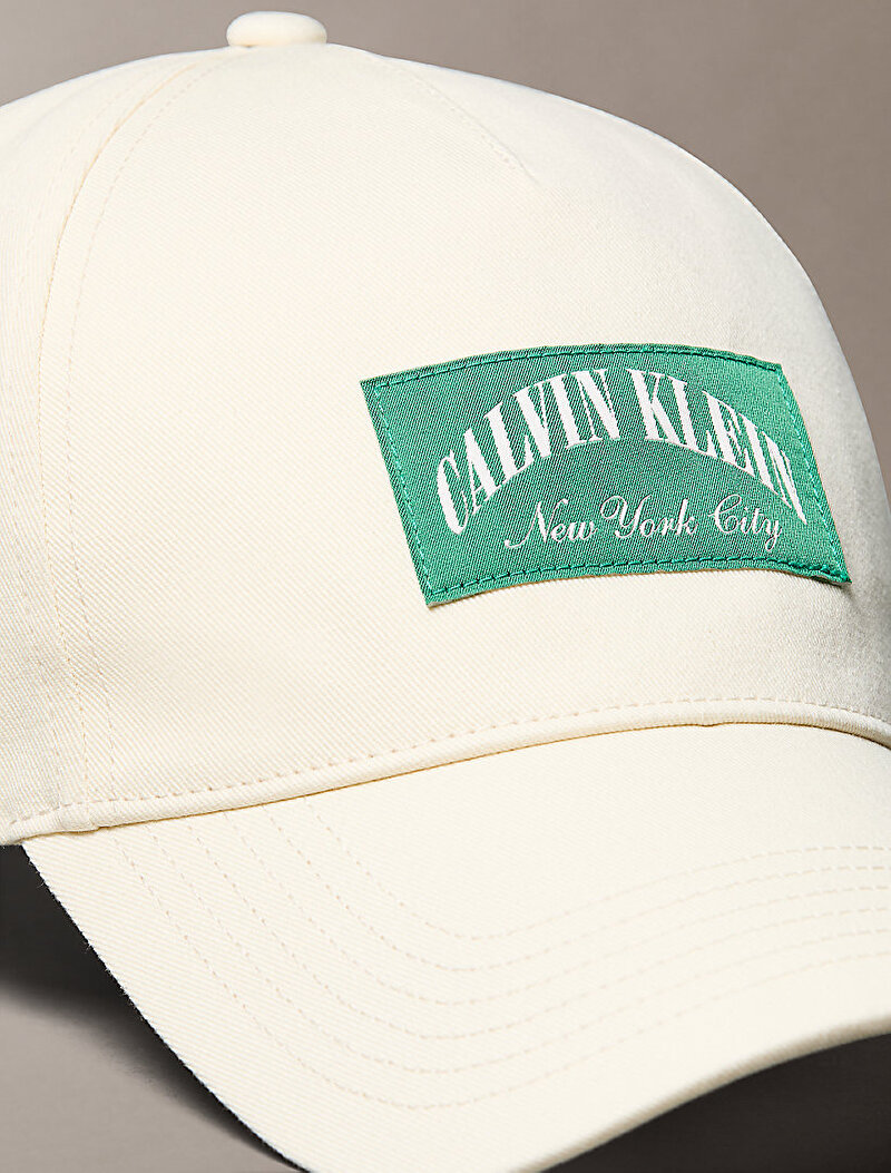 Calvin Klein Bej Renkli Erkek Heritage Crest Şapka