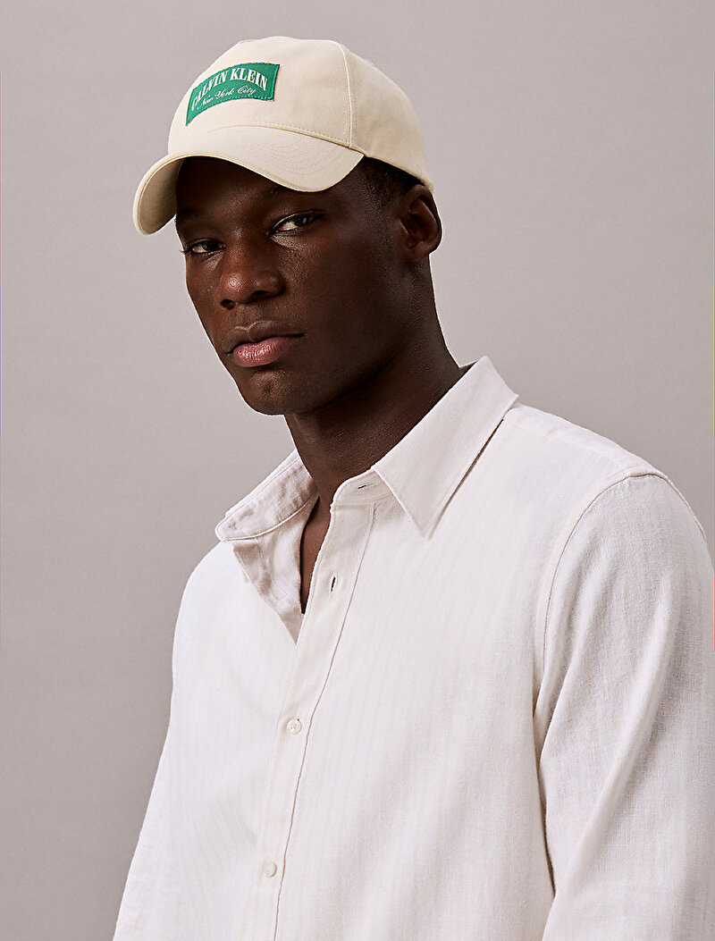 Calvin Klein Bej Renkli Erkek Heritage Crest Şapka