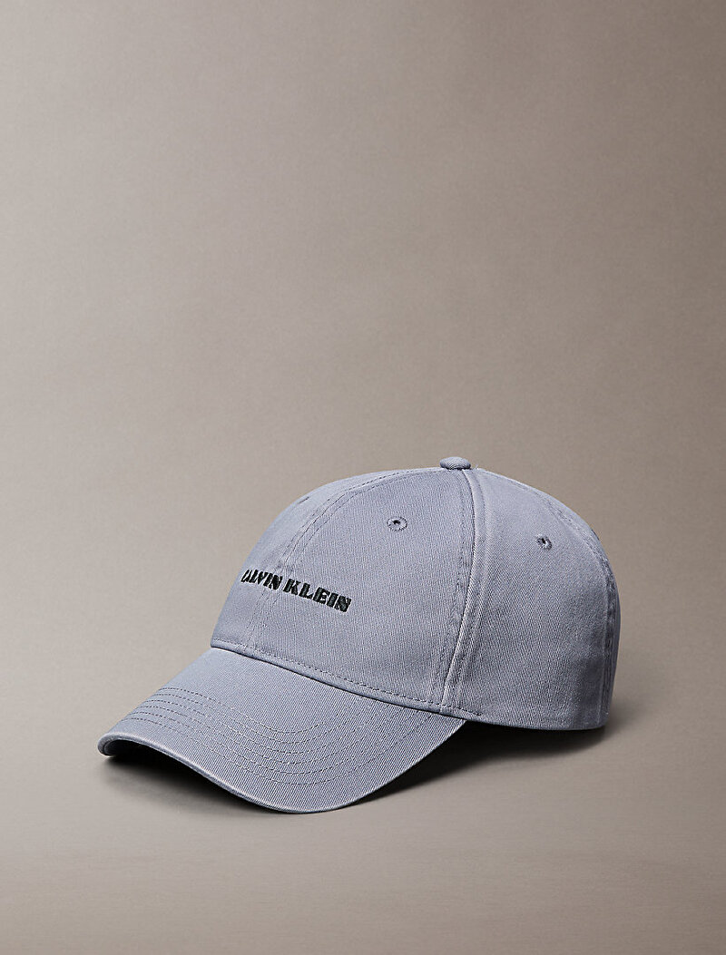 Calvin Klein Gri Renkli Erkek Apparel Graphic Şapka