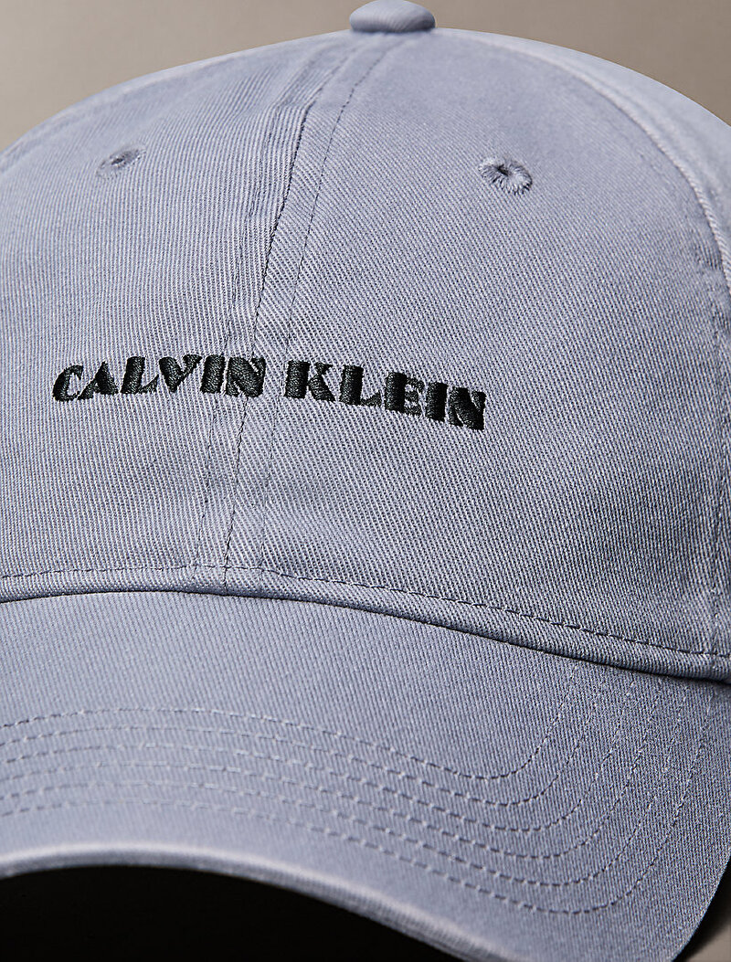 Calvin Klein Gri Renkli Erkek Apparel Graphic Şapka