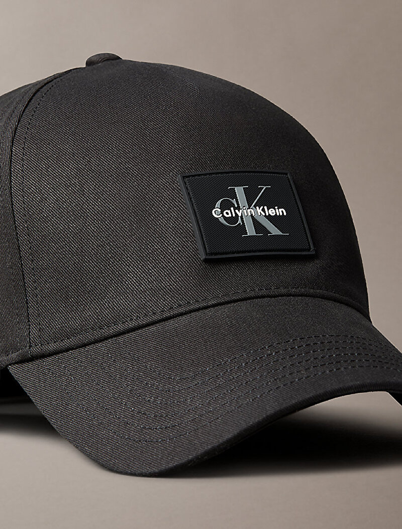 Calvin Klein Siyah Renkli Erkek Monologo Rubber Şapka