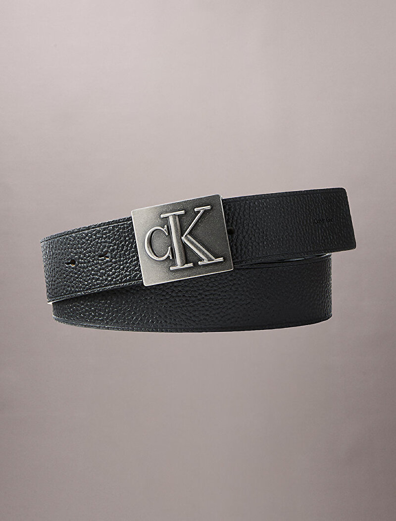 Calvin Klein Siyah Renkli Erkek Mono Plaque 40m Kemer