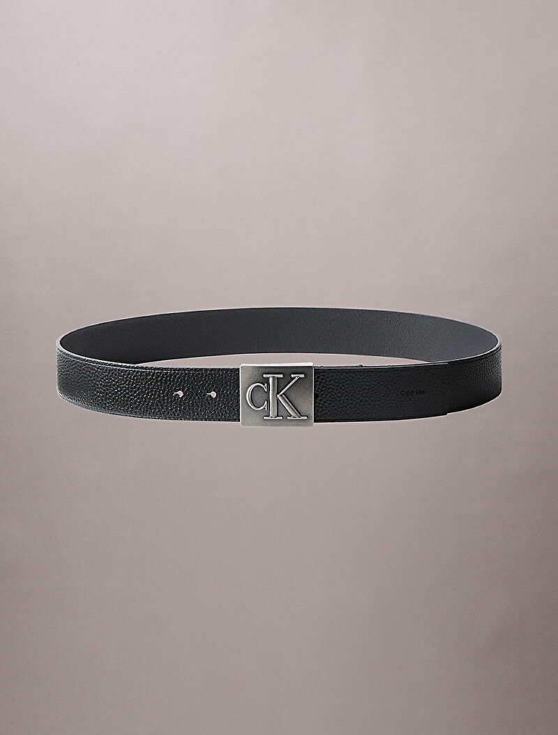 Calvin Klein Siyah Renkli Erkek Mono Plaque 40m Kemer