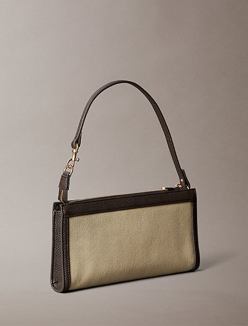 Calvin Klein Bej Renkli Kadın Ck Canvas Pouch Cüzdan