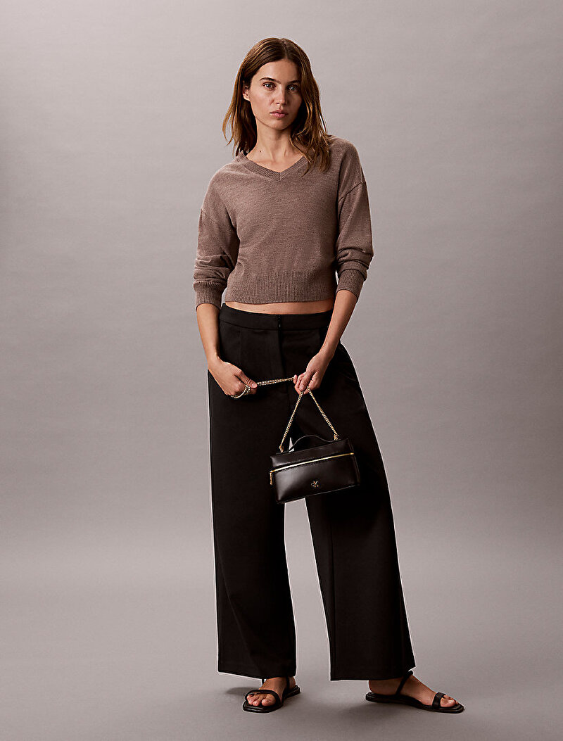 Calvin Klein Siyah Renkli Kadın Ck Makyaj Çantası