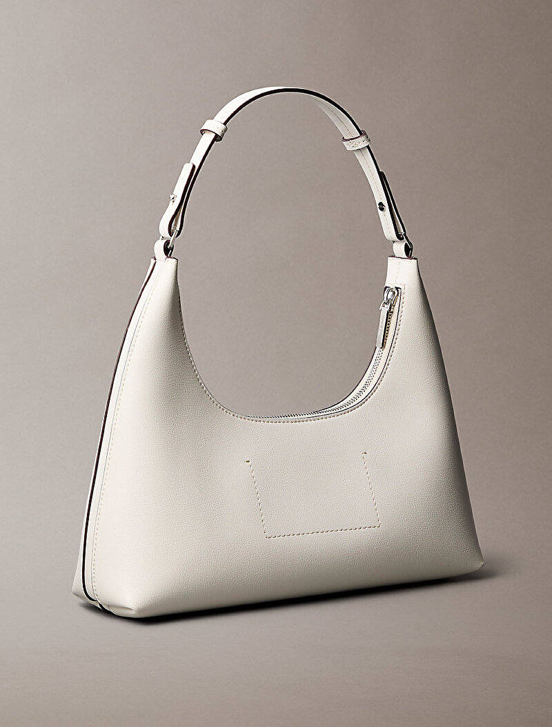 Calvin Klein Beyaz Renkli Kadın Foil Logo Omuz Çantası