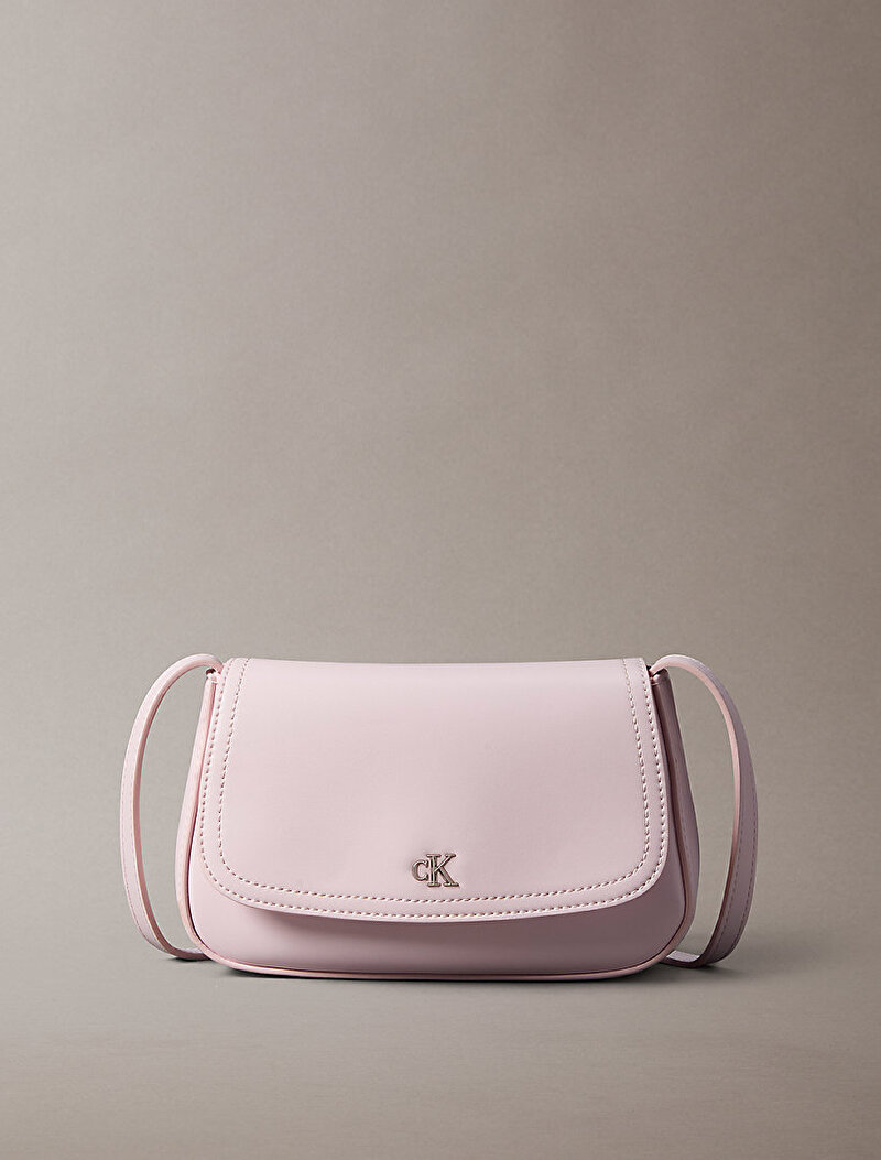 Calvin Klein Pembe Renkli Kadın Ck Flap Camera Çanta