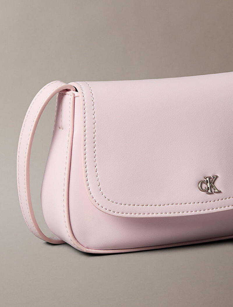 Calvin Klein Pembe Renkli Kadın Ck Flap Camera Çanta