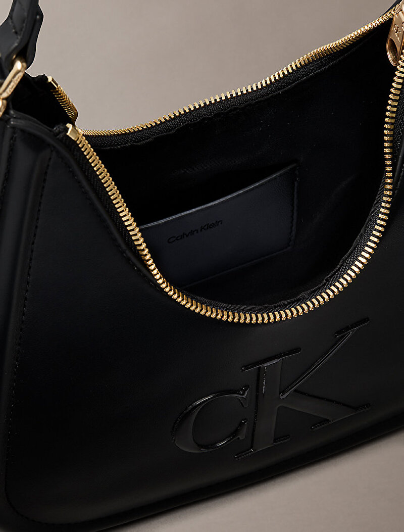 Calvin Klein Siyah Renkli Kadın Bold Ck Small Çapraz Çanta