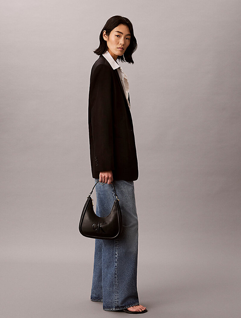 Calvin Klein Siyah Renkli Kadın Bold Ck Small Çapraz Çanta