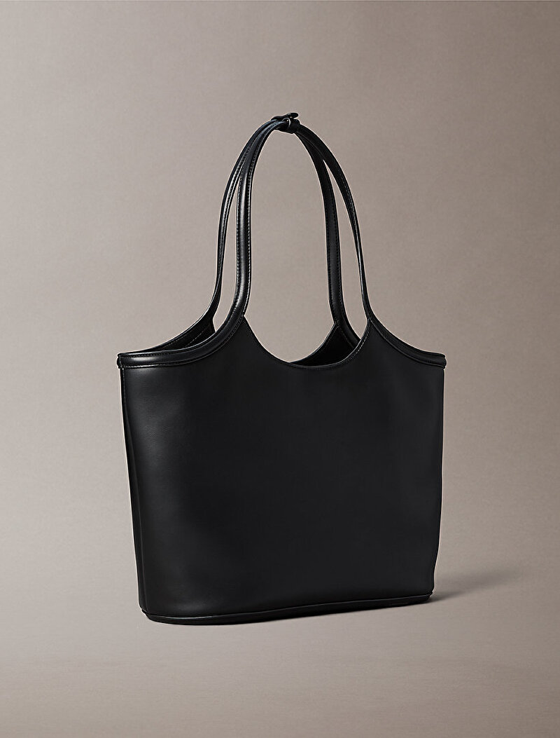 Calvin Klein Siyah Renkli Kadın Bold Ck Shopper Tote Çanta