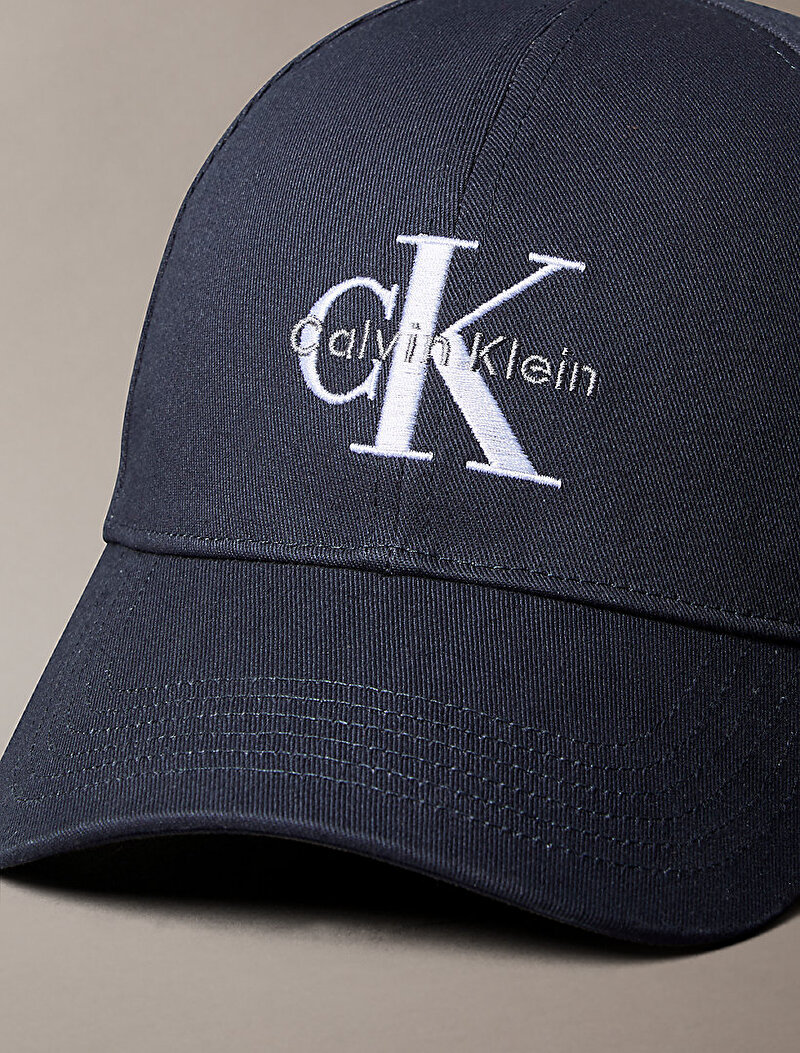 Calvin Klein Siyah Renkli Erkek Monogram Embroidery Şapka