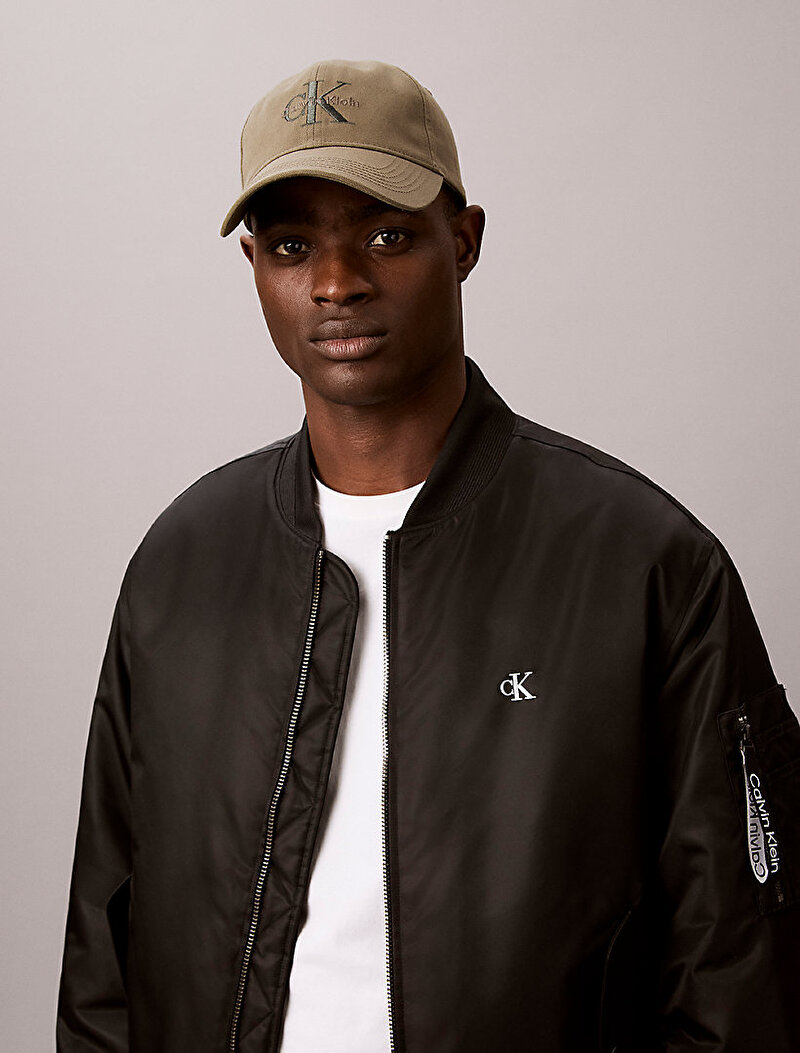 Calvin Klein Yeşil Renkli Erkek Monogram Embroidery Şapka