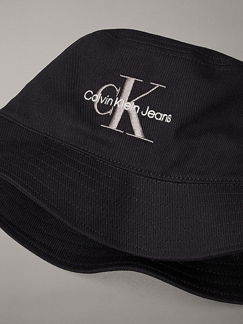 Calvin Klein Siyah Renkli Erkek Monogram Embroidery Bucket Şapka