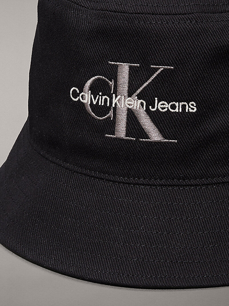 Calvin Klein Siyah Renkli Erkek Monogram Embroidery Bucket Şapka
