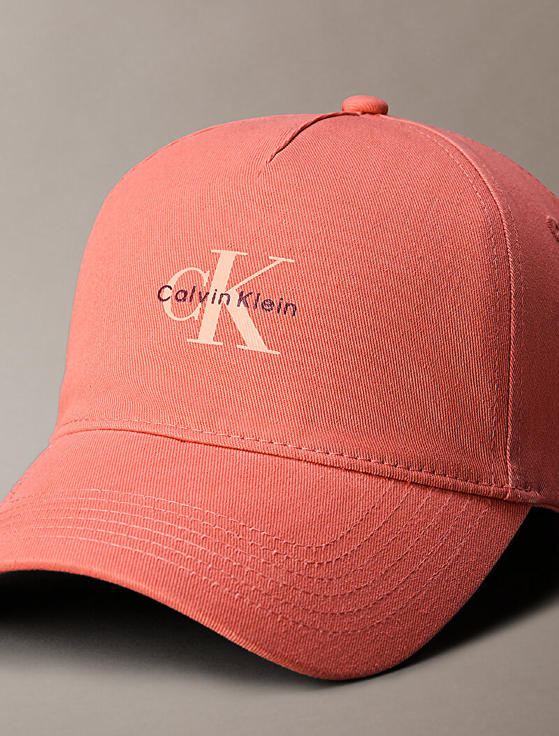 Calvin Klein Turuncu Renkli Kadın Monologo Embroidery Şapka