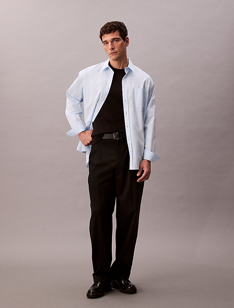 Calvin Klein Siyah Renkli Erkek Supima Cotton Kazak