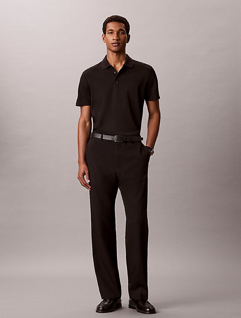 Calvin Klein Siyah Renkli Erkek Tech Birdseye Polo T-shirt