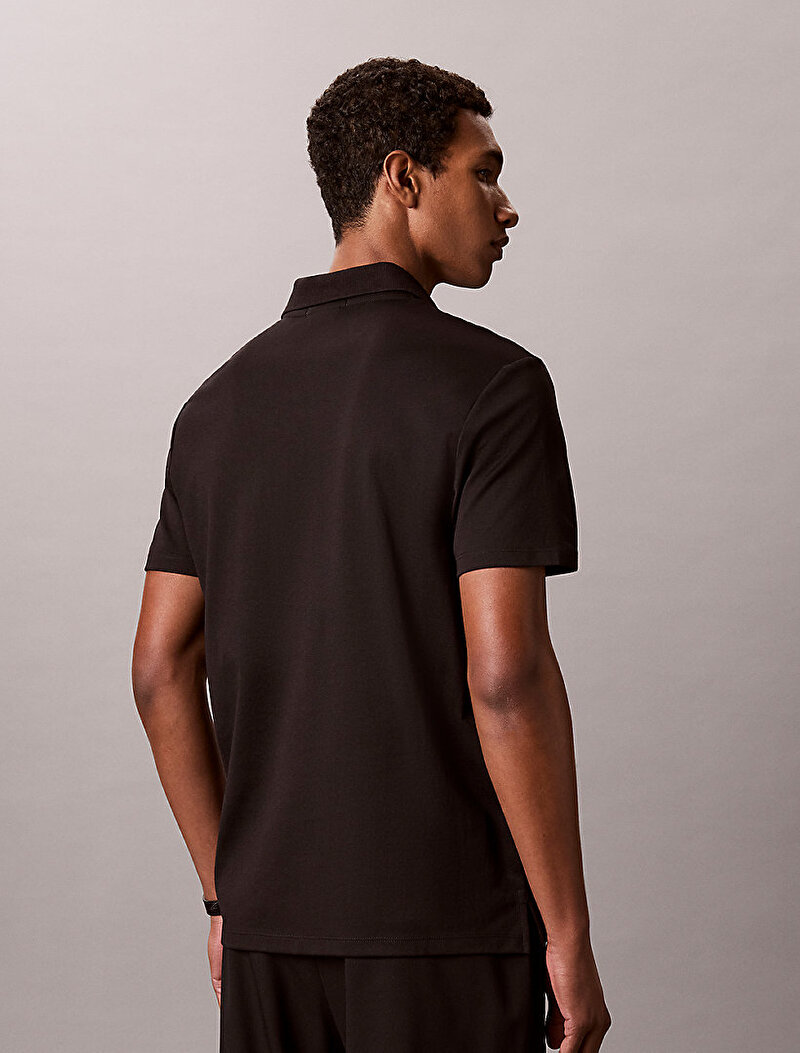 Calvin Klein Siyah Renkli Erkek Tech Birdseye Polo T-shirt