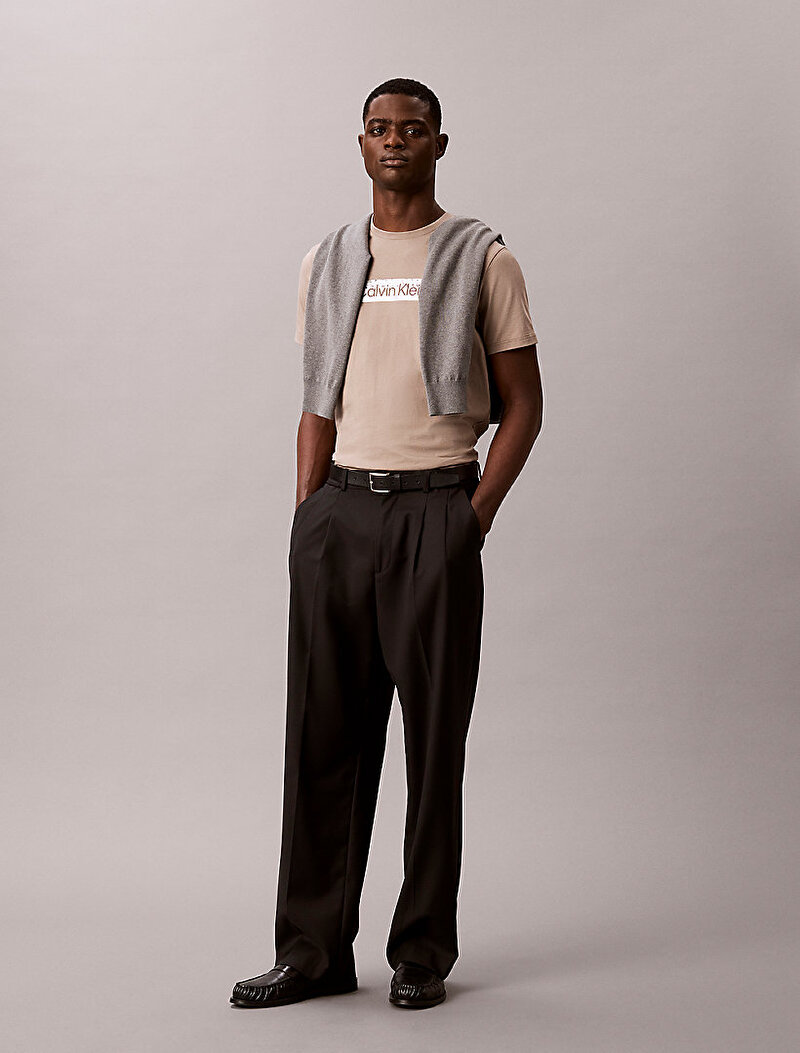 Calvin Klein Beyaz Renkli Erkek 30s T-shirt