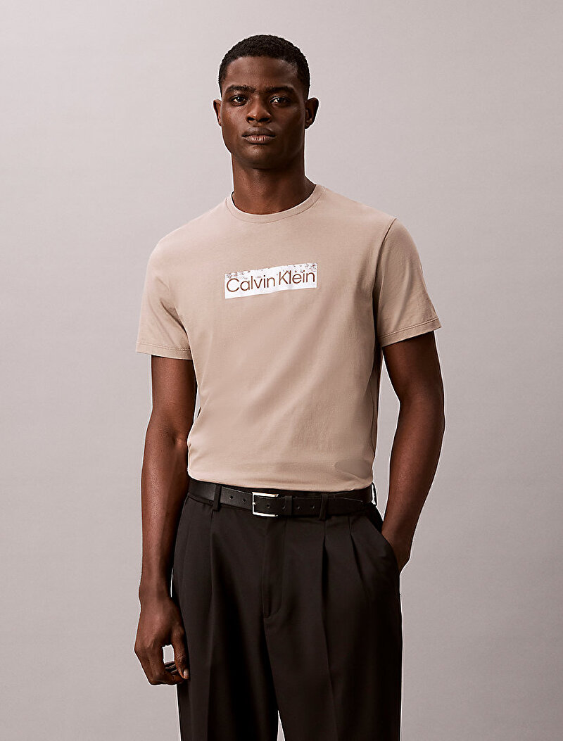 Calvin Klein Beyaz Renkli Erkek 30s T-shirt