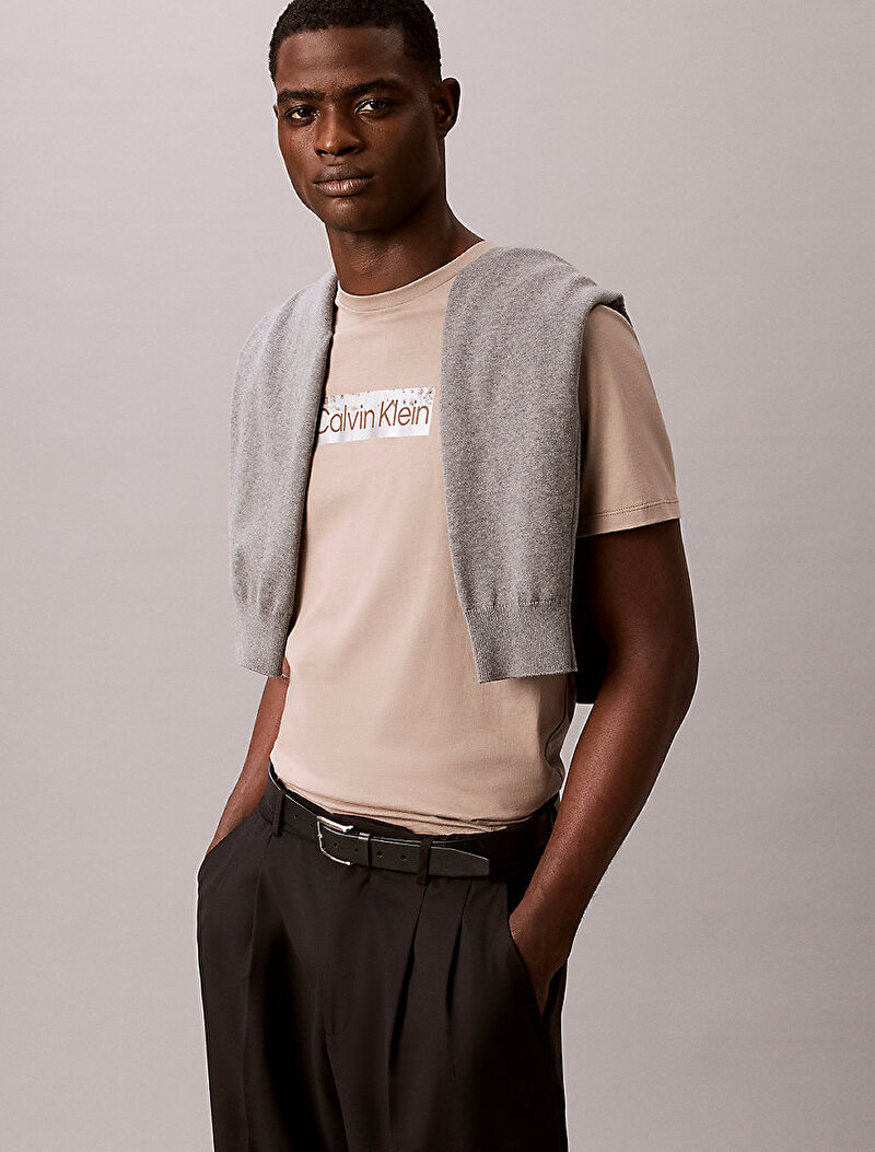 Calvin Klein Beyaz Renkli Erkek 30s T-shirt