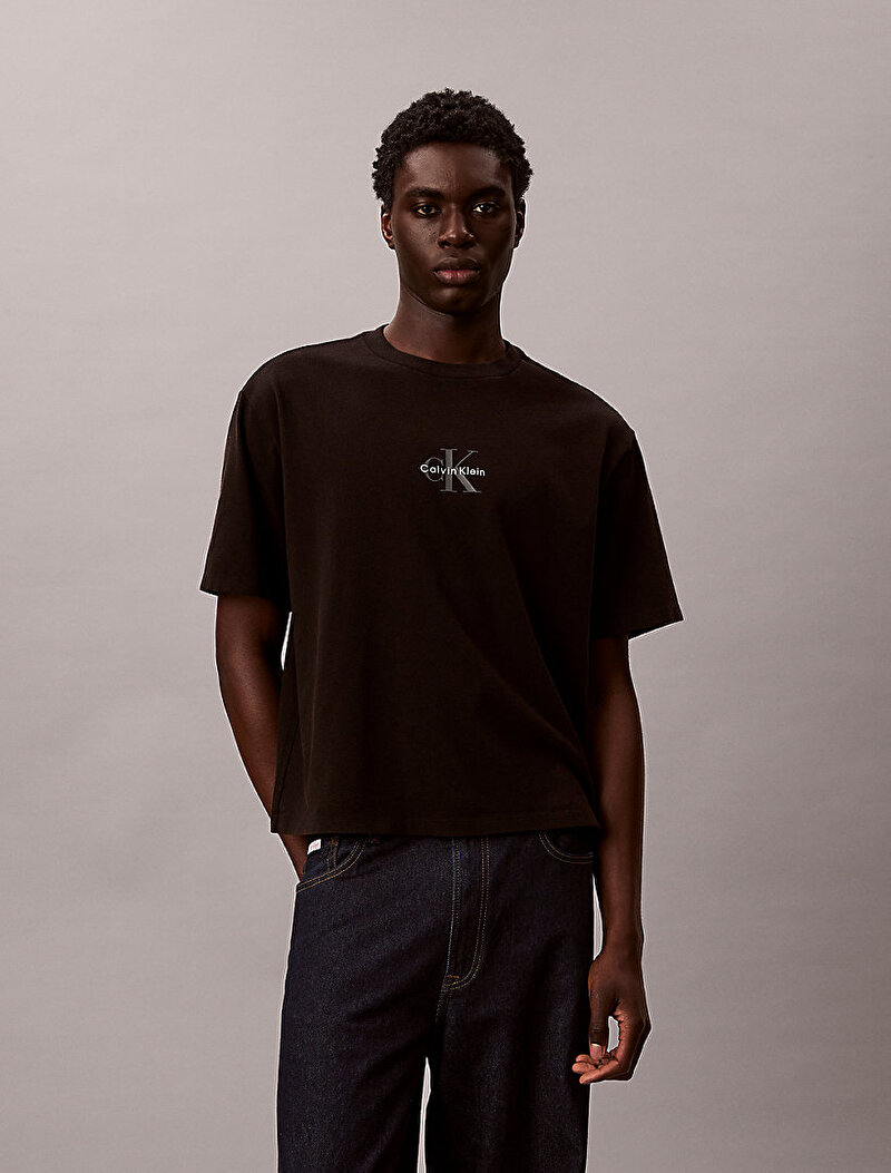 Calvin Klein Siyah Renkli Erkek 90s Fit Micro T-shirt