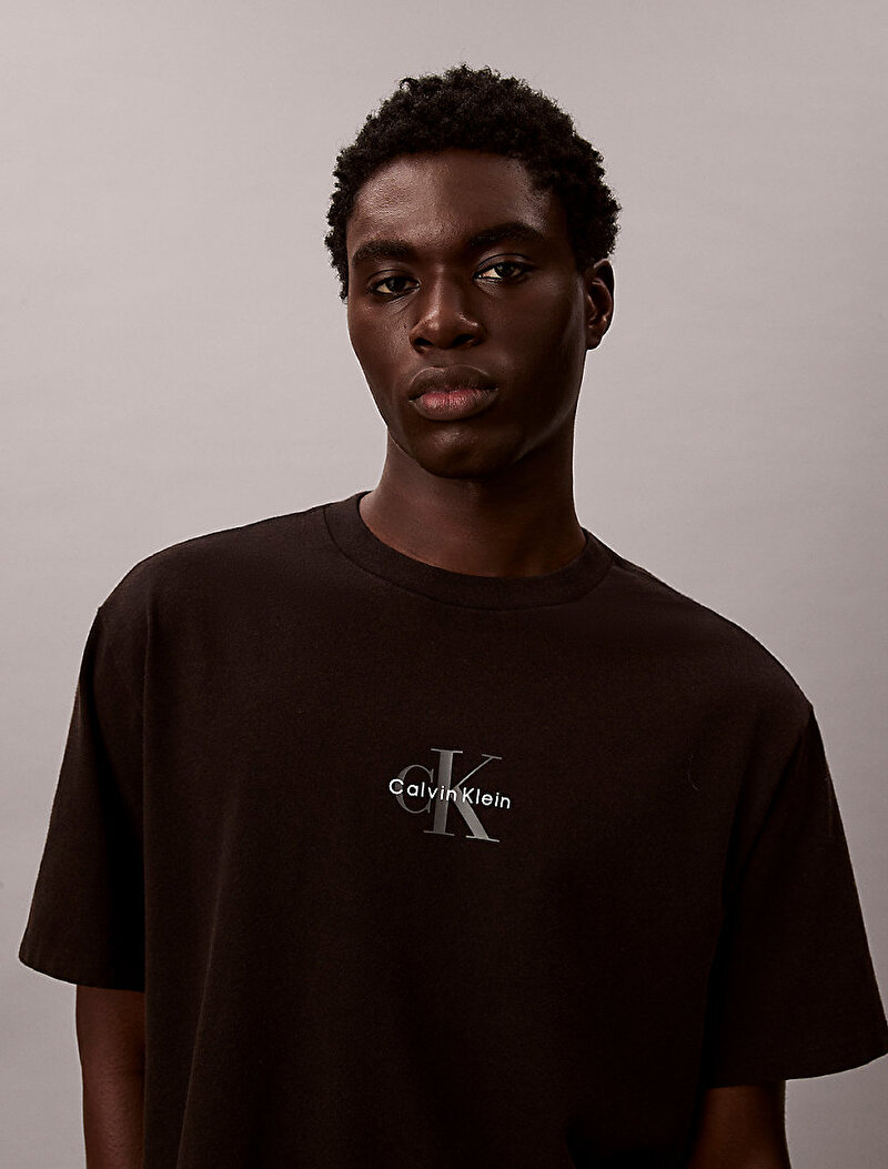 Calvin Klein Siyah Renkli Erkek 90s Fit Micro T-shirt