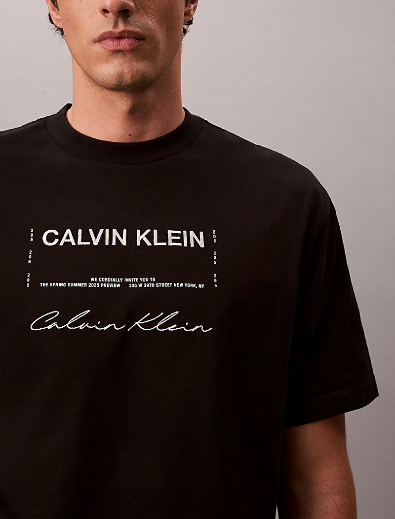 Calvin Klein Siyah Renkli Erkek 16s Graphic T-shirt