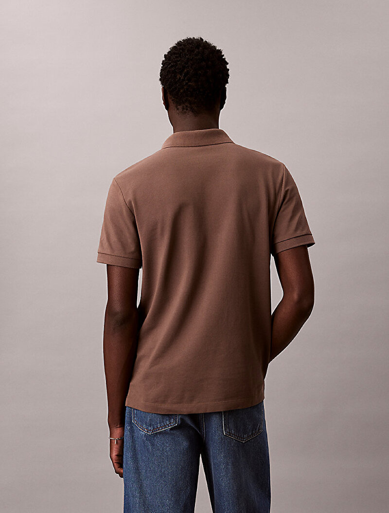 Calvin Klein Yeşil Renkli Erkek Open Collar Casual Polo T-shirt