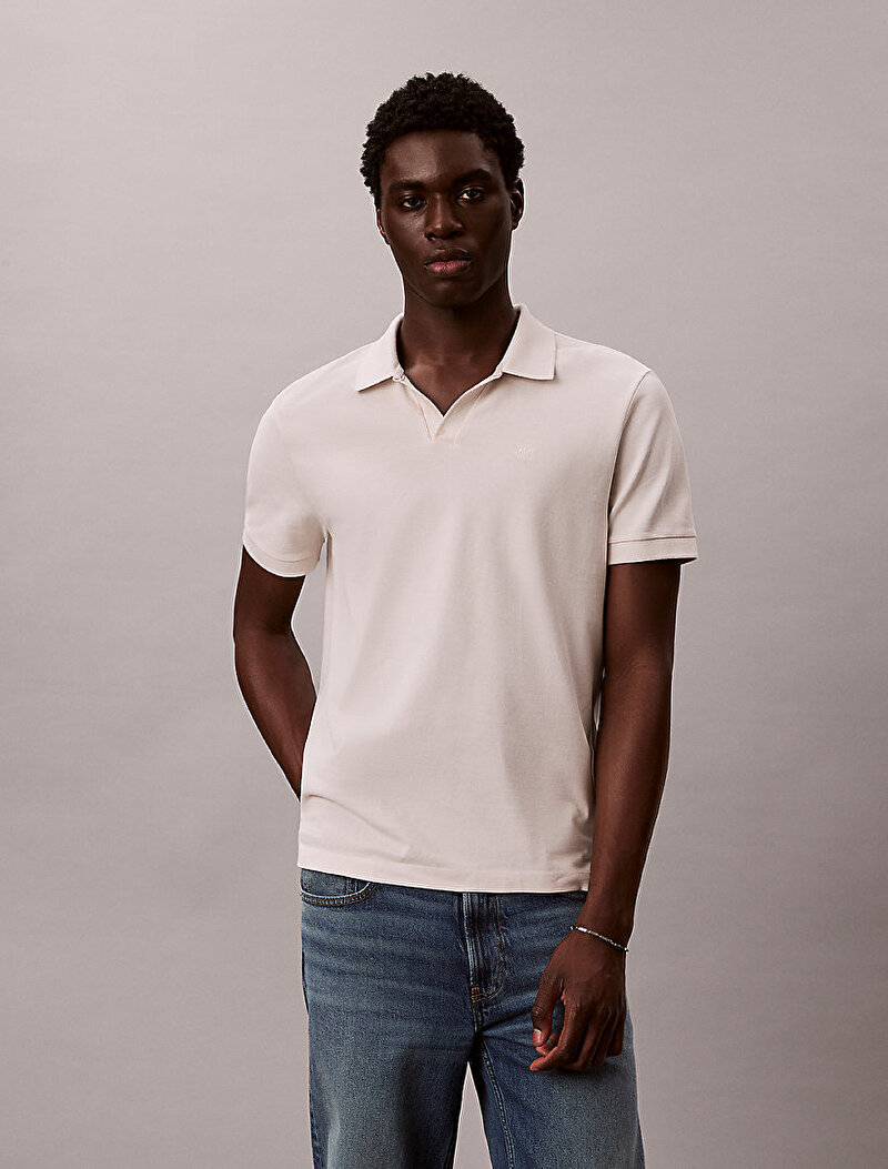 Erkek Open Collar Casual Polo T-shirt