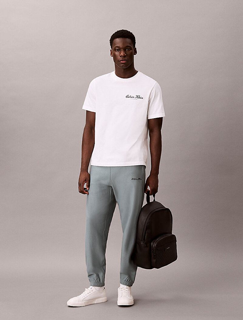 Calvin Klein Yeşil Renkli Erkek Premium Terry Eşofman Altı