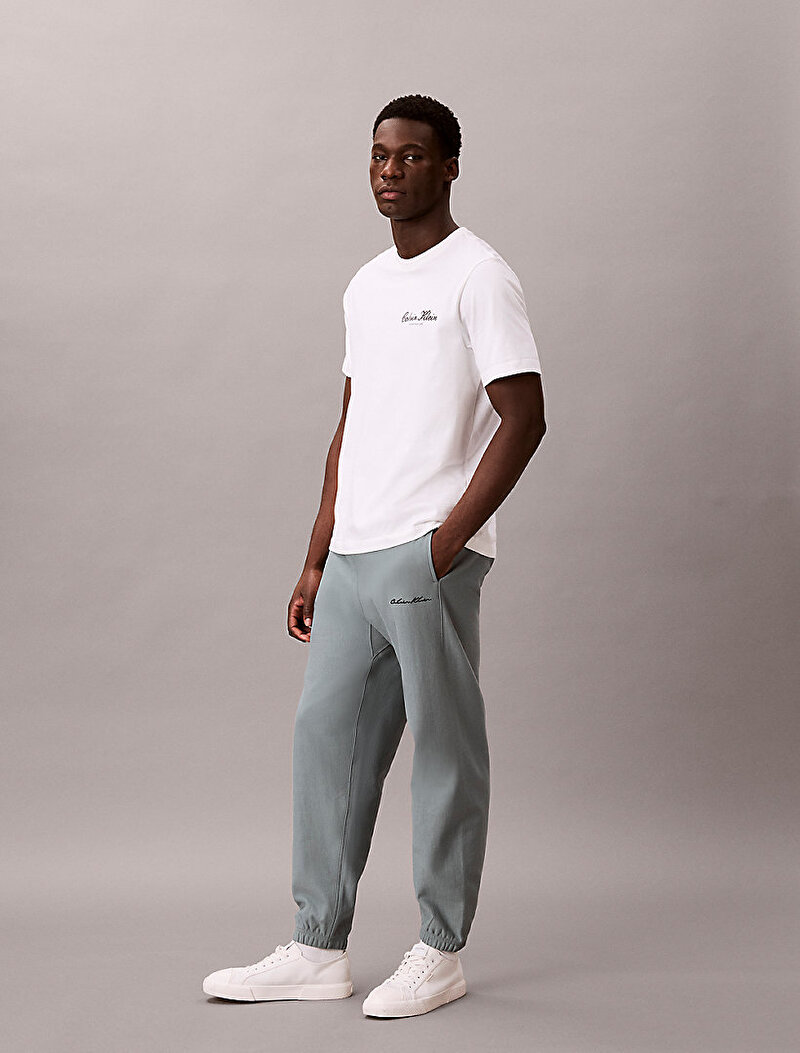 Calvin Klein Yeşil Renkli Erkek Premium Terry Eşofman Altı