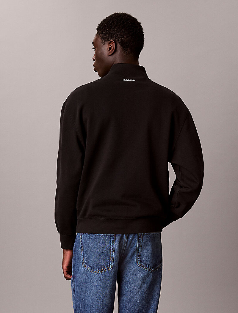 Calvin Klein Siyah Renkli Erkek 350 Terry Sweatshirt