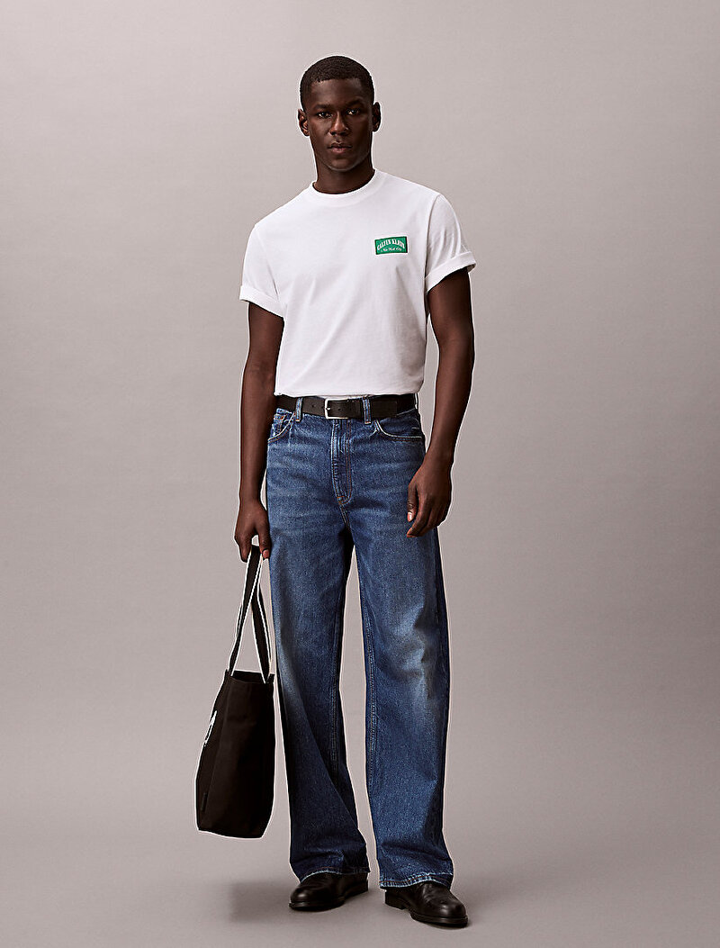 Calvin Klein Beyaz Renkli Erkek 20s Easy T-shirt