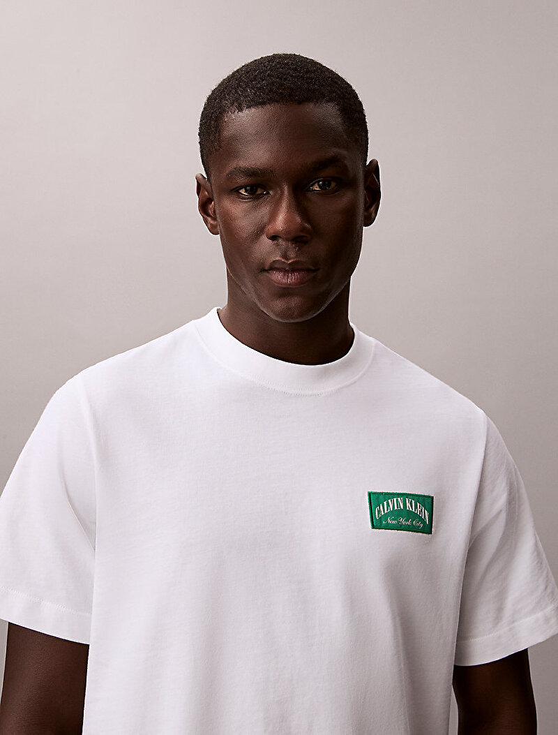 Calvin Klein Beyaz Renkli Erkek 20s Easy T-shirt