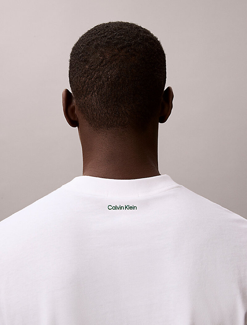 Calvin Klein Beyaz Renkli Erkek 20s Easy T-shirt