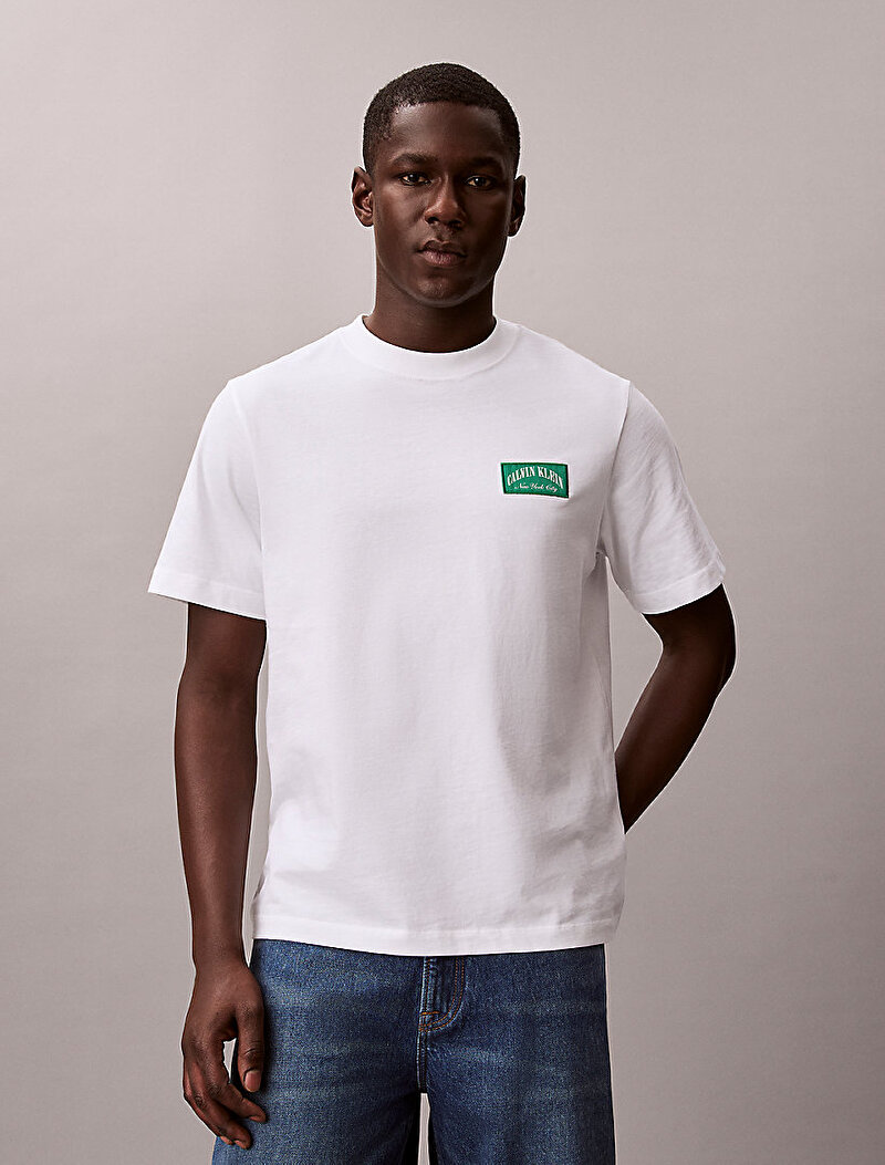 Calvin Klein Beyaz Renkli Erkek 20s Easy T-shirt