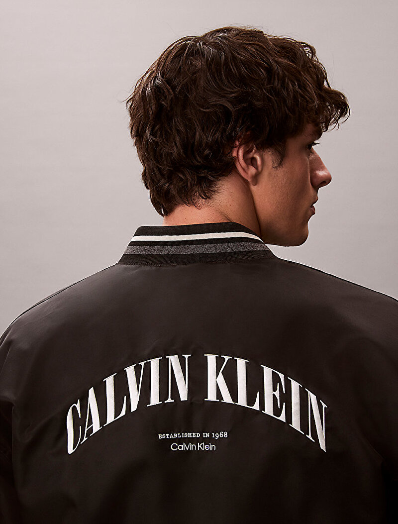Calvin Klein Siyah Renkli Erkek Unfilled Naylon Ceket