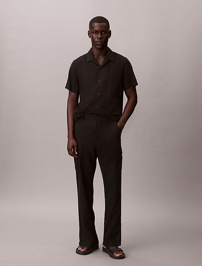 Calvin Klein Siyah Renkli Erkek Relaxed Straight Pantolon