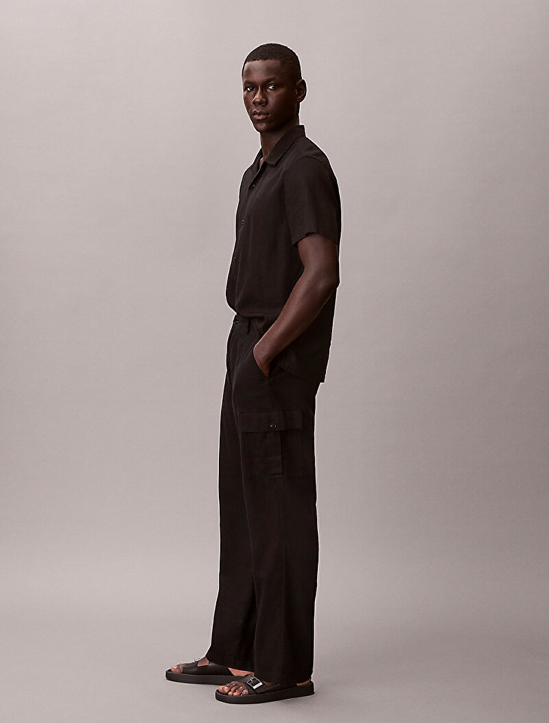 Calvin Klein Siyah Renkli Erkek Relaxed Straight Pantolon
