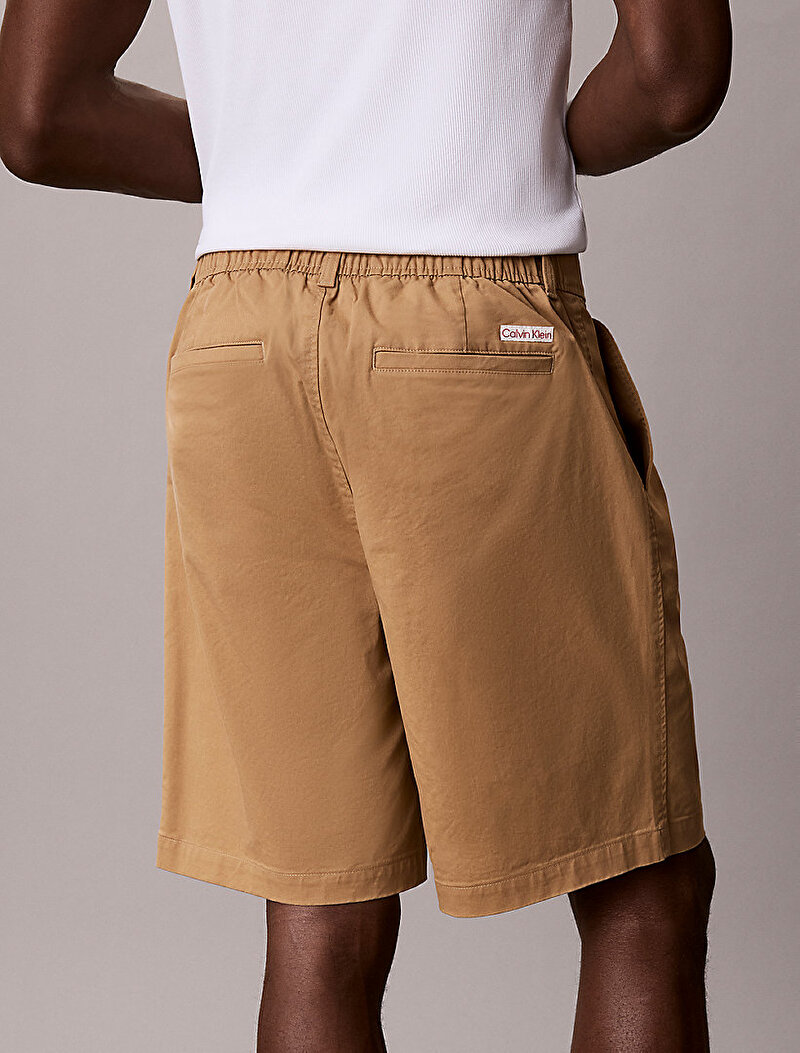 Calvin Klein Kahverengi Renkli Erkek 9 in Washed Comfort Şort