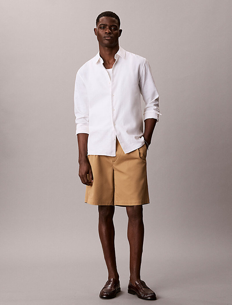 Calvin Klein Kahverengi Renkli Erkek 9 in Washed Comfort Şort