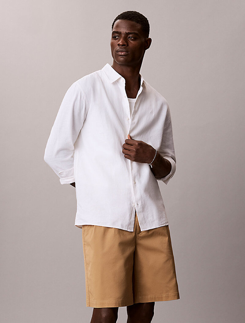 Calvin Klein Kahverengi Renkli Erkek 9 in Washed Comfort Şort