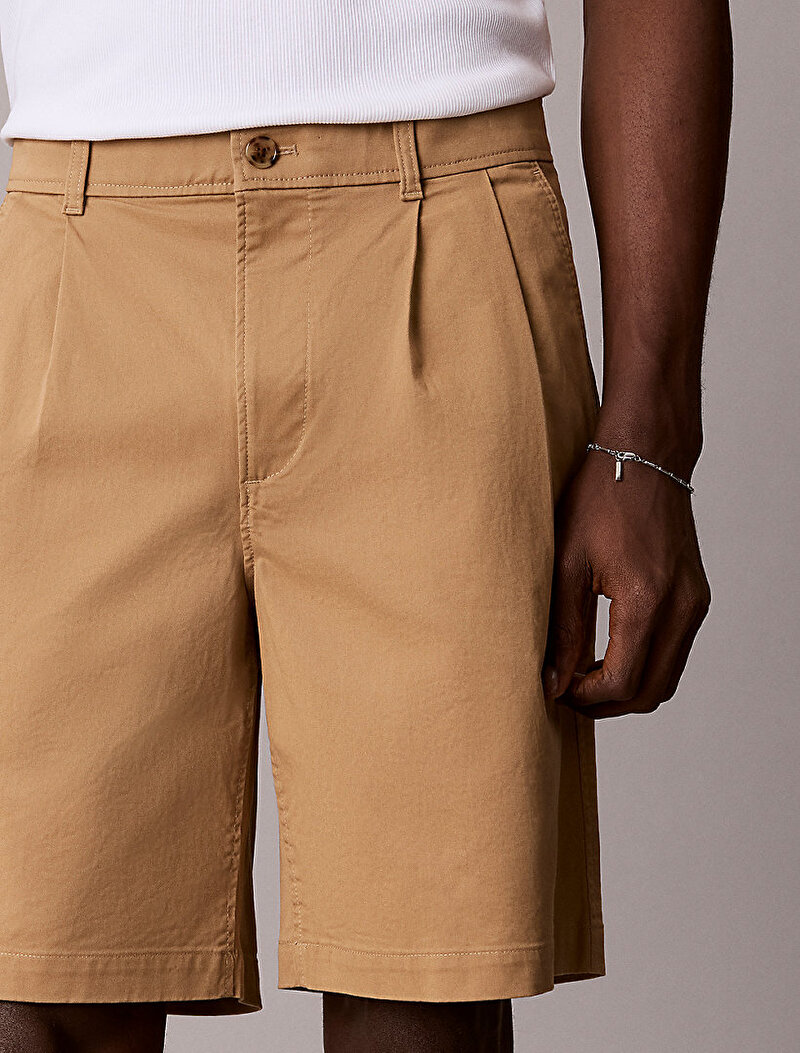 Calvin Klein Kahverengi Renkli Erkek 9 in Washed Comfort Şort
