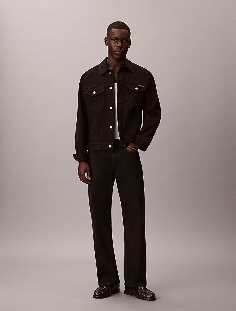Calvin Klein Siyah Renkli Erkek 90s Ck Classic Ceket