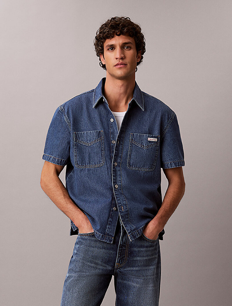 Calvin Klein Mavi Renkli Erkek Beckford Blue Gömlek
