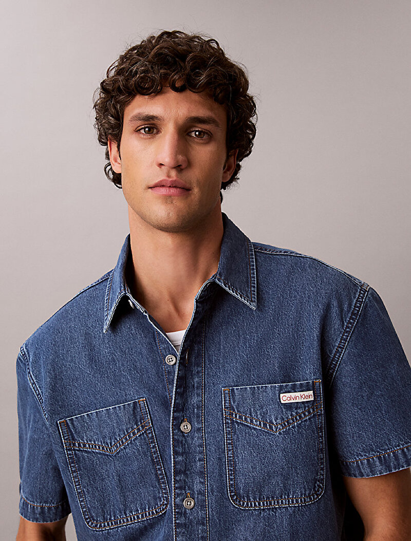Calvin Klein Mavi Renkli Erkek Beckford Blue Gömlek