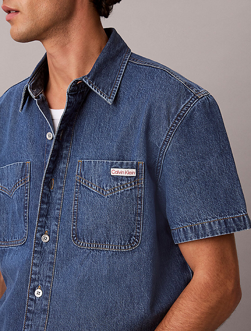 Calvin Klein Mavi Renkli Erkek Beckford Blue Gömlek