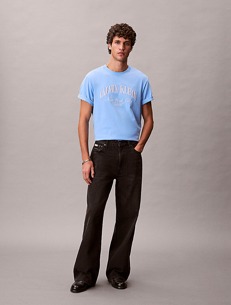 Calvin Klein Mavi Renkli Erkek 20s T-shirt